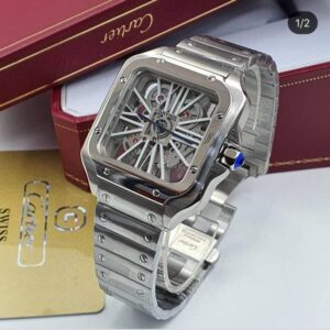 Cartier Santos "Squelette" Noir-Steel