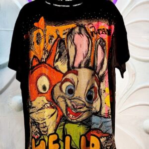 T-TANG "Vibrant Pop" Diamanté Oversized Tee Series