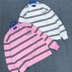 Unlike Humans" Striped Oversized Sweaters – The Soft-Goth Essential