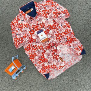 Vibrant Tropical Leaf Print Boys' Shirts