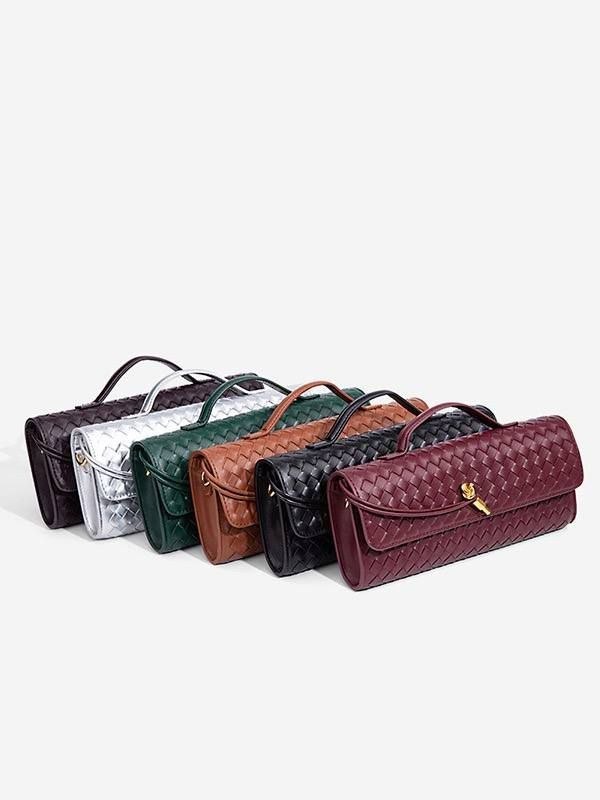 intrecciato Turn-Lock" Woven Clutch & Shoulder Bag Collection, - Image 10