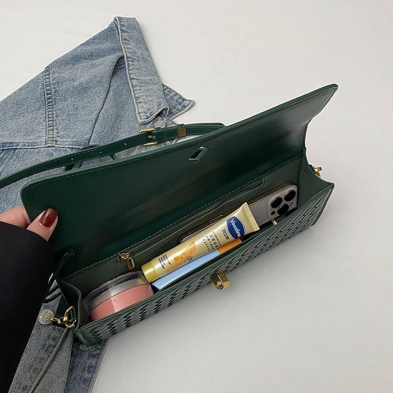 intrecciato Turn-Lock" Woven Clutch & Shoulder Bag Collection, - Image 4