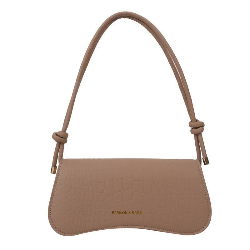 Wave Baguette" Croc-Embossed Shoulder Bag Collection