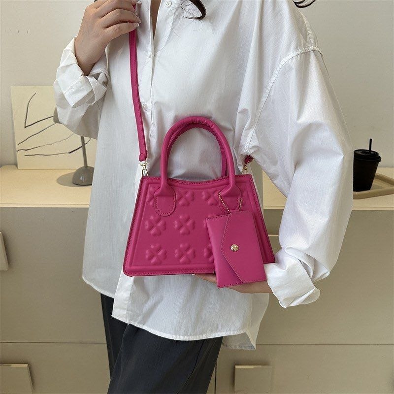 Clover Cadence" Embossed Tote & Pouch Se - Image 2