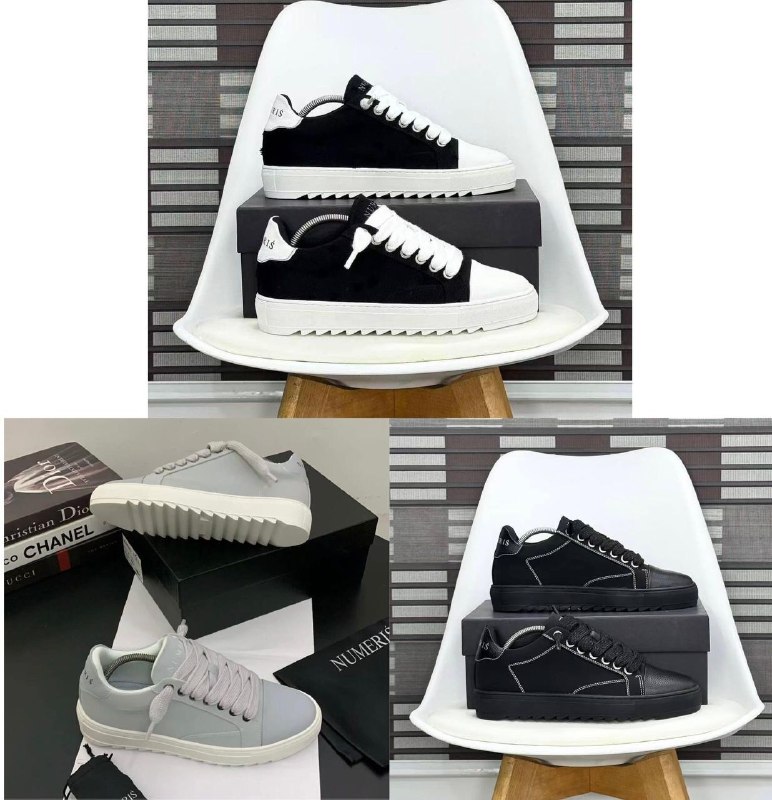 Premium Luxury-Style Low-Top Sneakers with Ripple Platform Soles