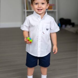 Preppy Riviera" Boys' Two-Piece Set