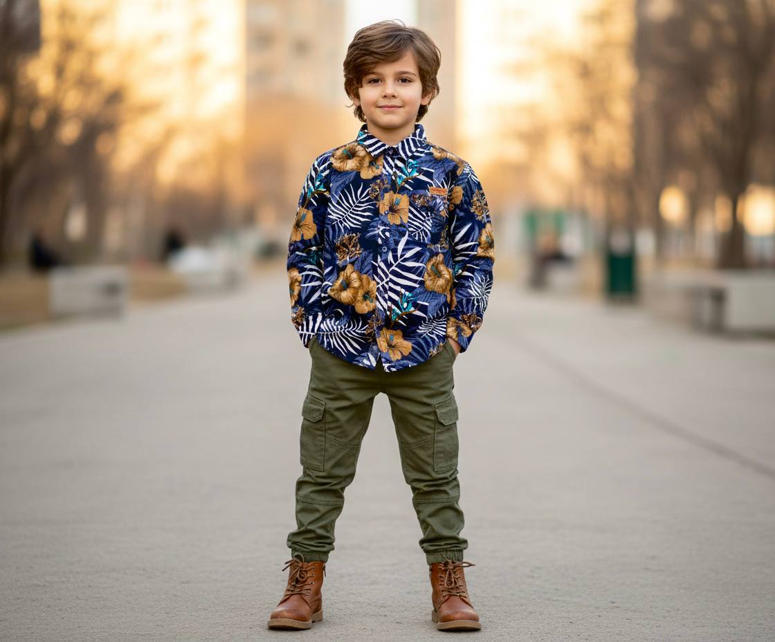 Sunset Oasis" Utility Jogger Set