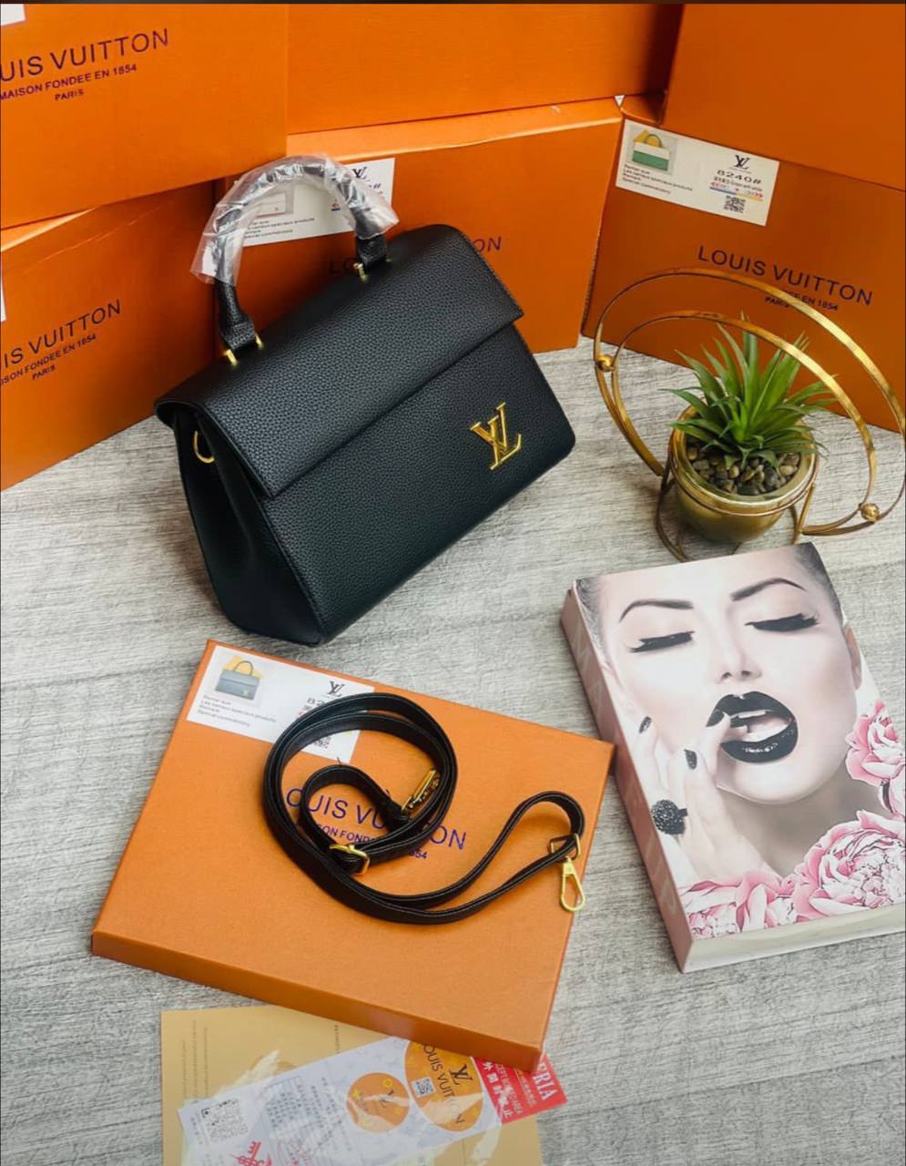 Louis Vuitton-Inspired "Identity Lock" Satchel