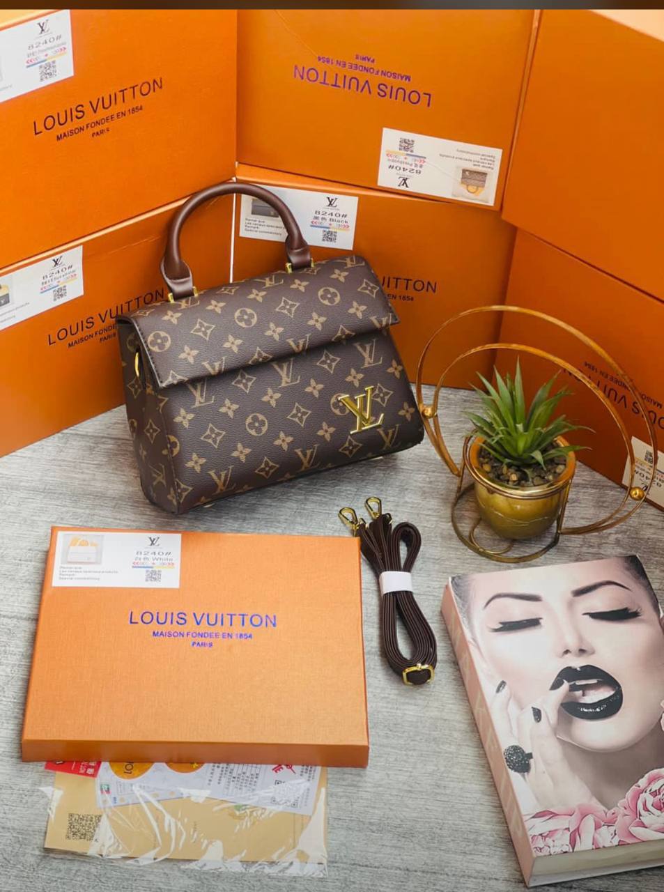 Louis Vuitton-Inspired "Identity Lock" Satchel - Image 2