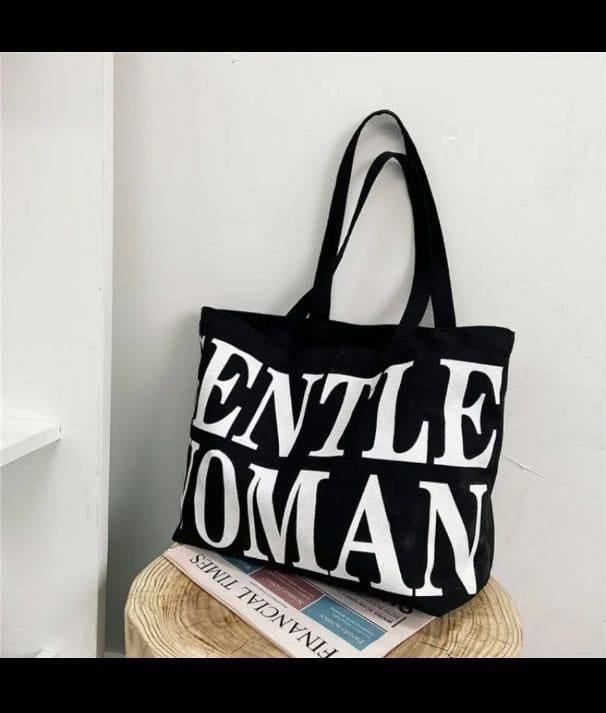 Gentle Woman" Iconic Canvas Tote - Image 3