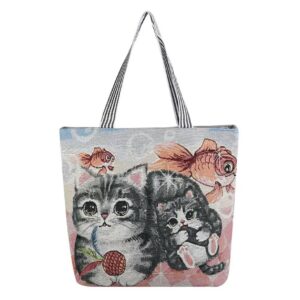 Artisan Tapestry" Jacquard Tote Collection