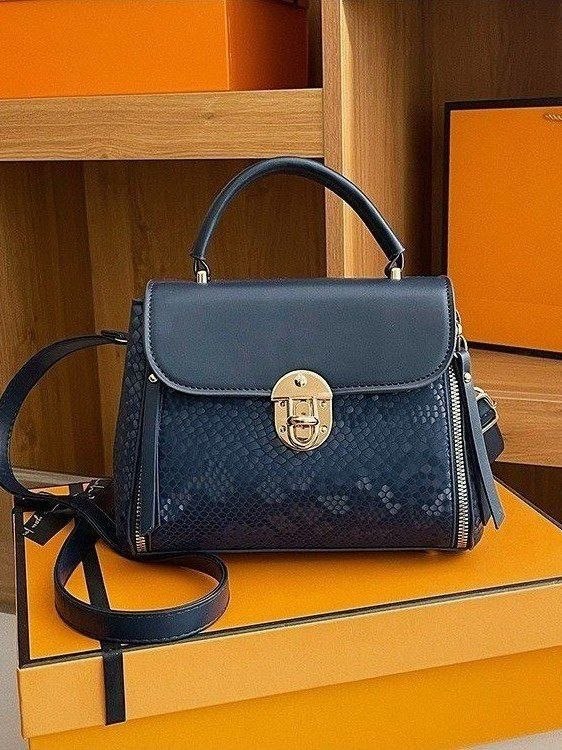 Exotic Hybrid" Top-Handle Satchel