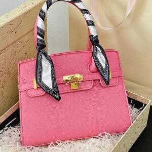 Parisian Twill" Scarf-Wrapped Handbag Collection