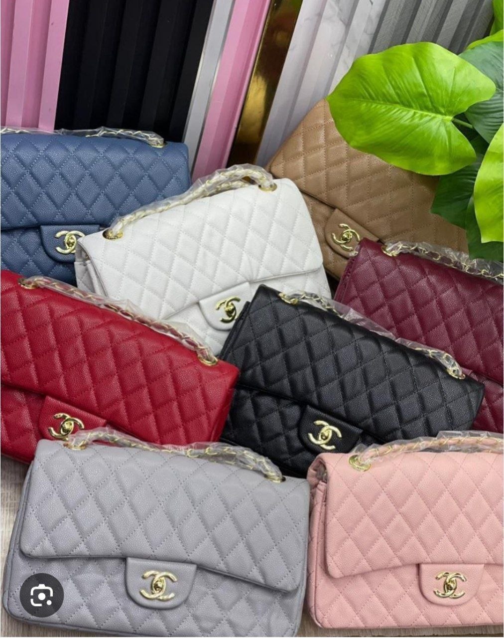 Chanel "Timeless" Diamond-Quilted Flap Bag - Image 2