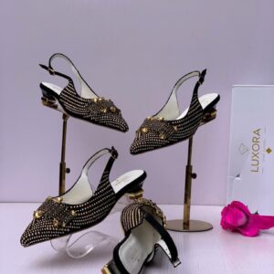 LUXORA 2026 "Gilded-Constellation" Slingback