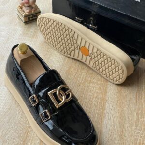 Dolce & Gabbana Glossy Black Loafers