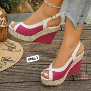 "Obi" Coastal Espadrille Wedges