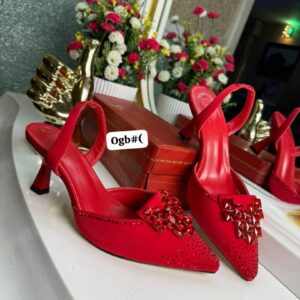 The "Ogb" Regal Crystal-Encrusted Slingback