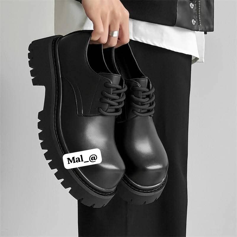 Sculpted Lug-Sole Oxfords