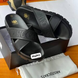 Aristocrats Cross-Strap Luxury Slides