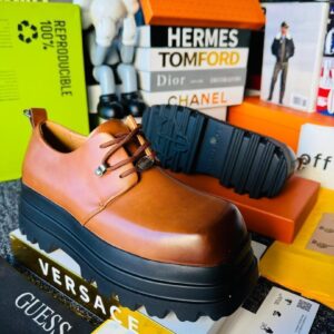 Men Sculpted Platform Derbies