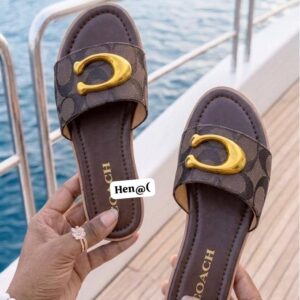 "Coach Legacy" Monogram Slides