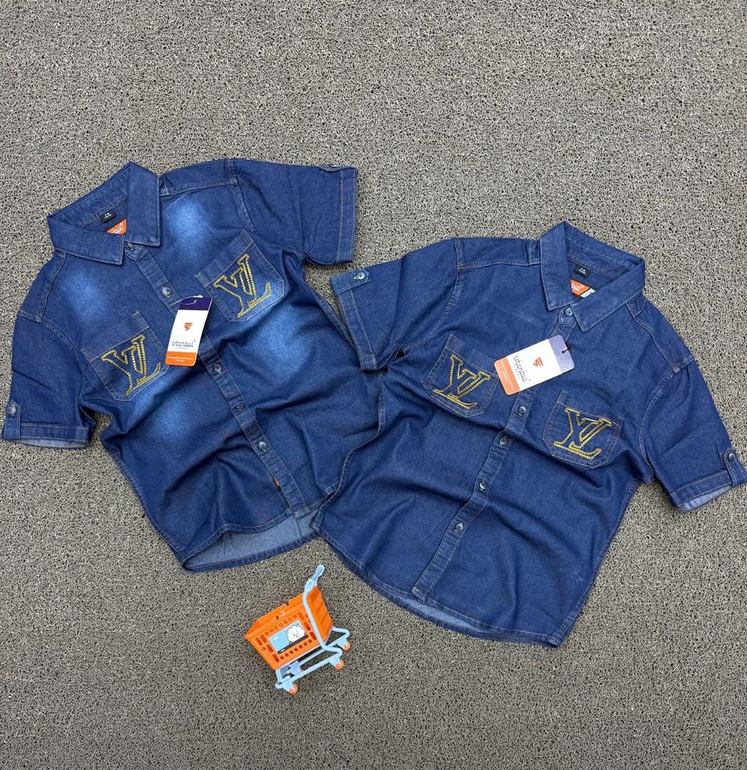 Istanbul Denim Short-Sleeve Shirts (Ages 6-16)