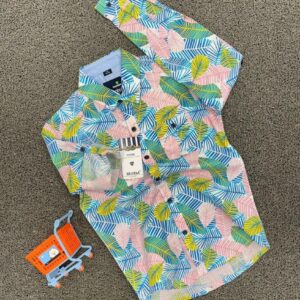 Trendy Palm Leaf Boys' Shirts