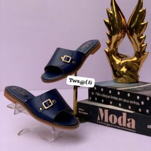 "Jennifer Luxe" Buckle Slides