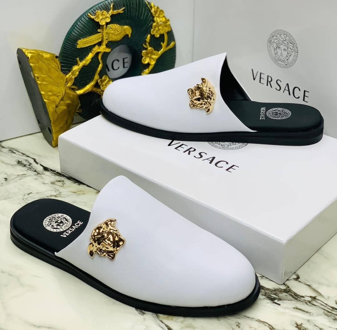 Versace "Medusa Biggie" Luxury Leather Mules