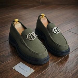 Dior Suede Lug-Sole Loafer