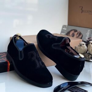Billionaire Embellished Velvet Slipper