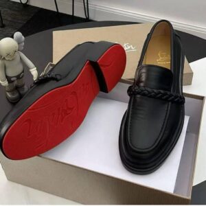 Louboutin Braided Leather Loafer