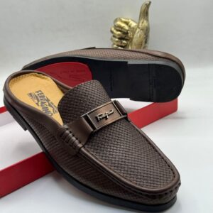 Men’s Premium Woven Leather Mules