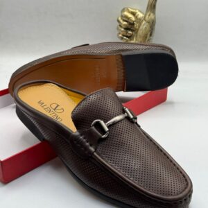 Premium Perforated Leather Mules