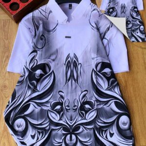 Monogrammed Luxury Patterned Polo Shirt