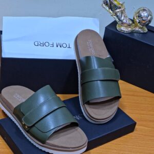 Men’s Premium Leather Designer Comfort Slides