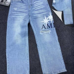 Vintage Washed Cotton Jeans Trousers for Men