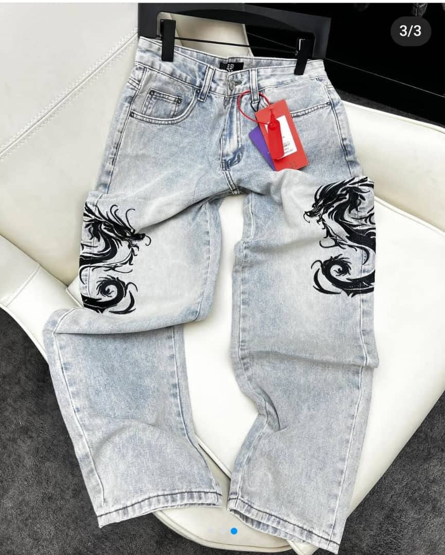 Men's Urban Streetwear Premium Five-Pocket Denim Jeans