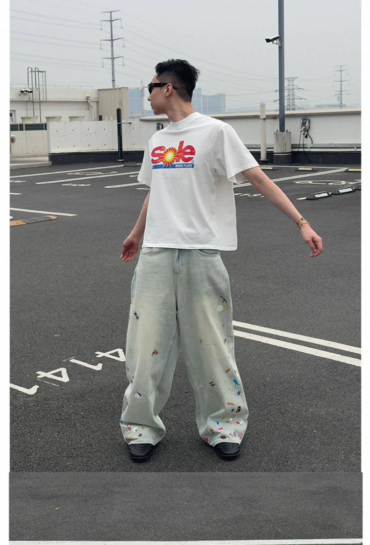 Vintage-Inspired Standard Fit Men's Denim Trousers