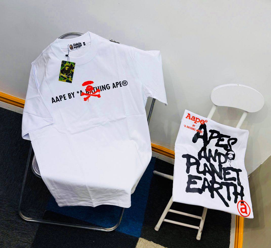 Men's Luxury Streetwear Tee - Thick Cotton Graphic Shirt