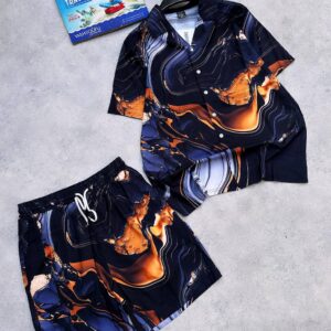 Men's Futuristic Techwear Up and Down Set