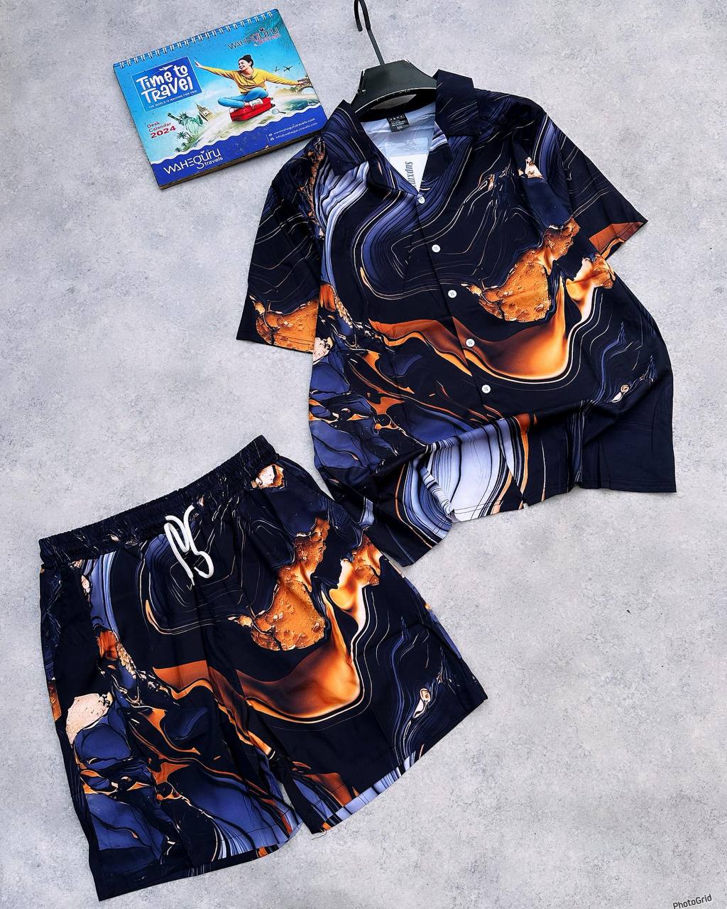 Men's Futuristic Techwear Up and Down Set