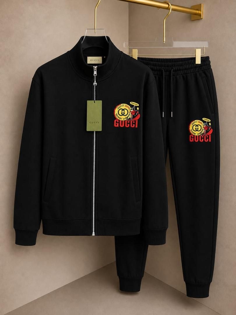 Men's Premium Full-Zip Tracksuit – Off-White Multicolored Arrow Edition