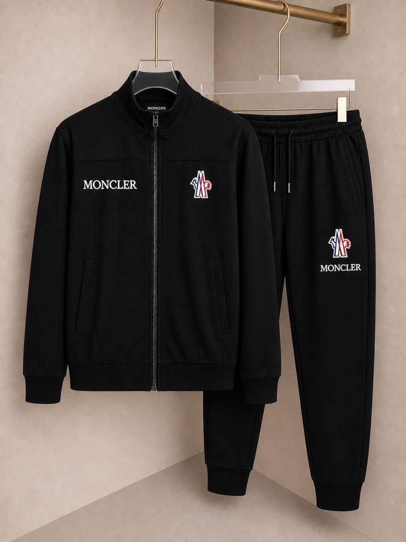 Men's Premium Full-Zip Tracksuit – Moncler Emblem Edition