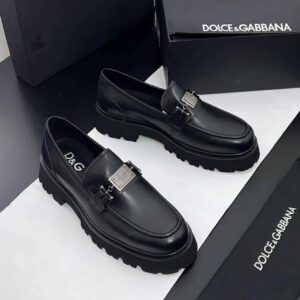 Men’s Dolce & Gabbana Style Onyx Plaque Loafers