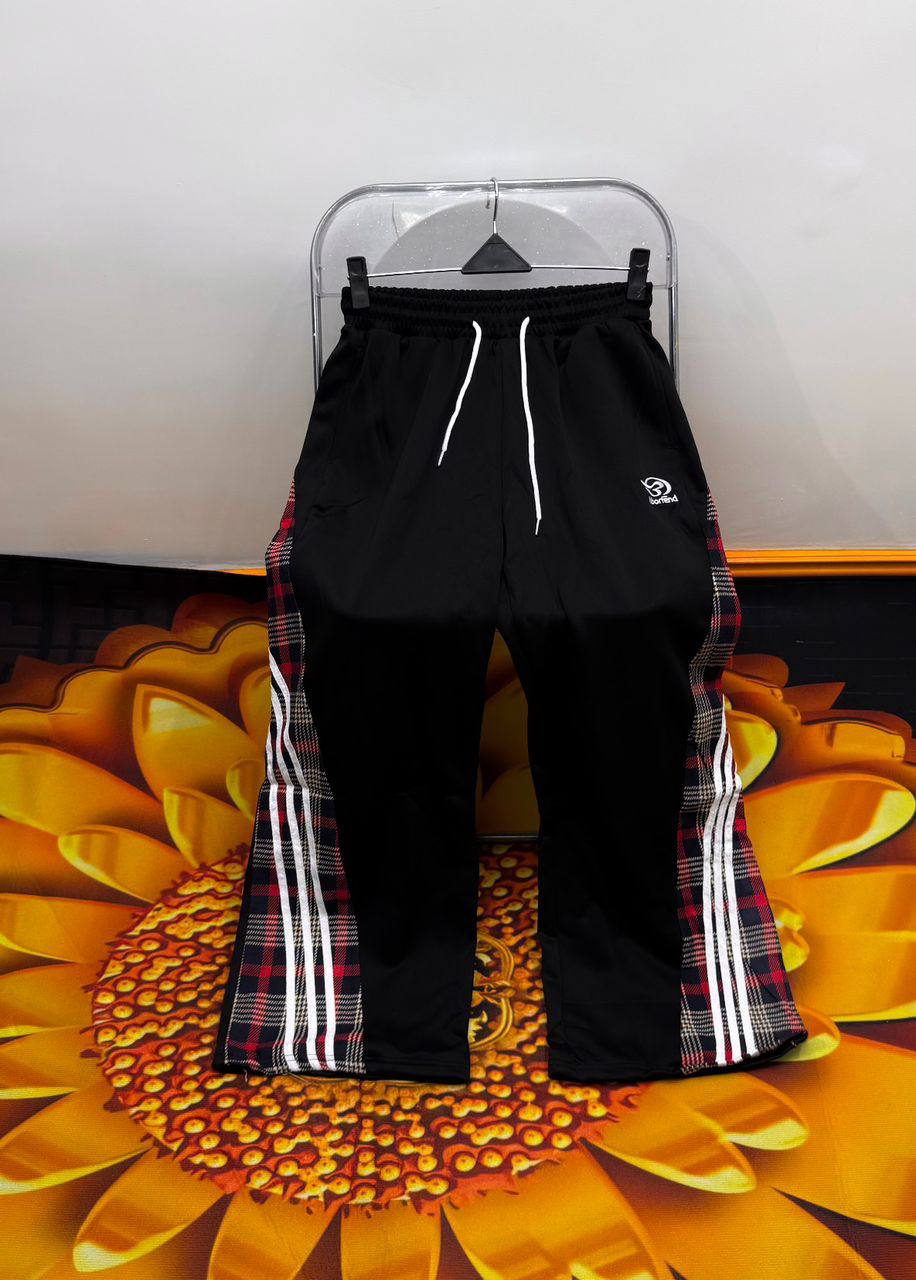 Retro Athletic Side-Stripe Track Pants