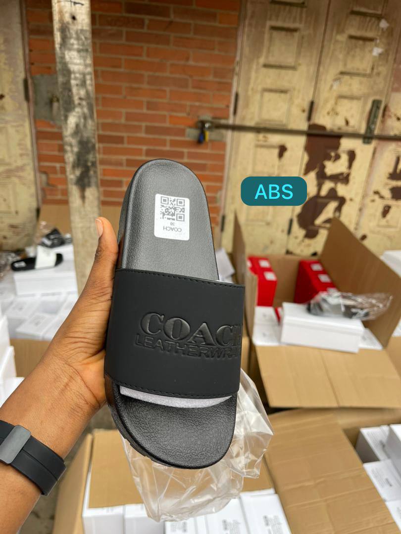 Men’s Coach Leatherware Inspired Slides