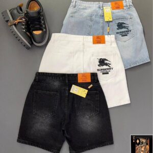 Executive-Flare" Denim Shorts