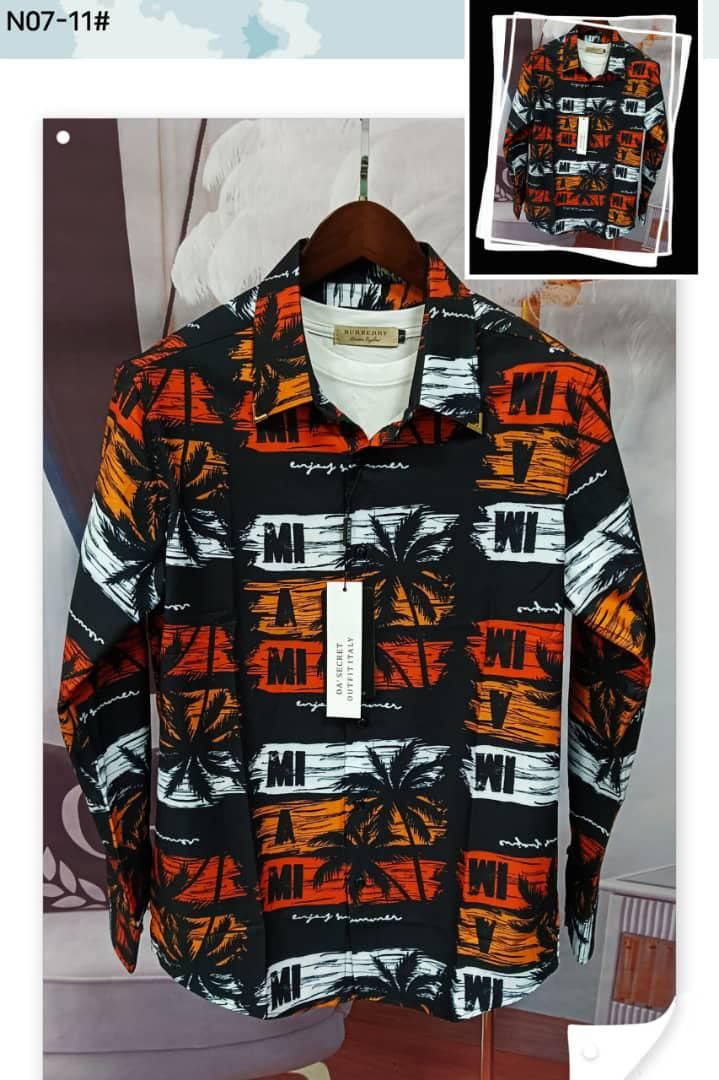 Retro Miami Sunset Palm Oasis T-shirt